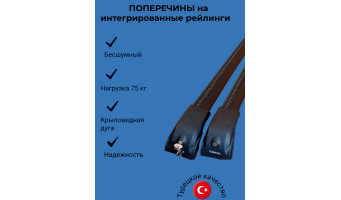 Багажник на рейлинги ECEM V2 черный
