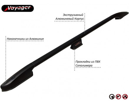 Рейлинги Voyager на Fiat DOBLO 2010— Арт. FDOB-BASY в Нижнем Новгороде